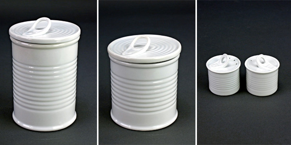 Porzellan Kaffeedose Vorratsdose Zuckerdose Blechdose Gewürzdose Weiß